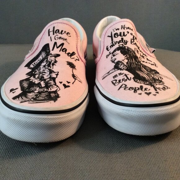 RARE NWOT Van's Alice In Wonderland slip on - Picture 7 of 9